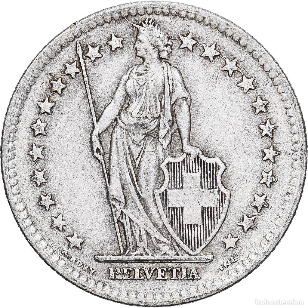 Monedas antiguas de Europa: [#1167516] Suiza, 2 Francs, 1946, Bern, Plata, MBC, KM:21