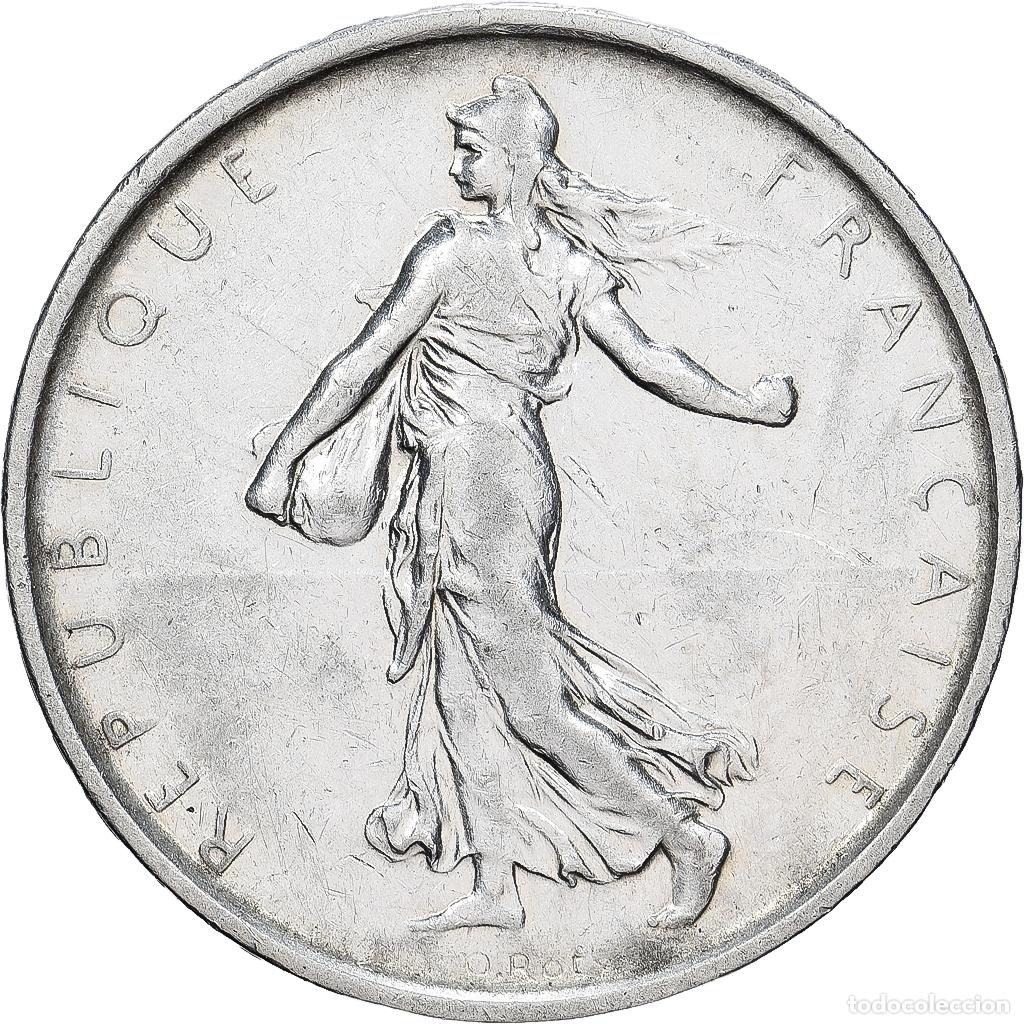 Monedas antiguas de Europa: [#1550863] Francia, 5 Francs, Semeuse, 1968, Paris, Plata, EBC+, Gadoury:770, KM:926