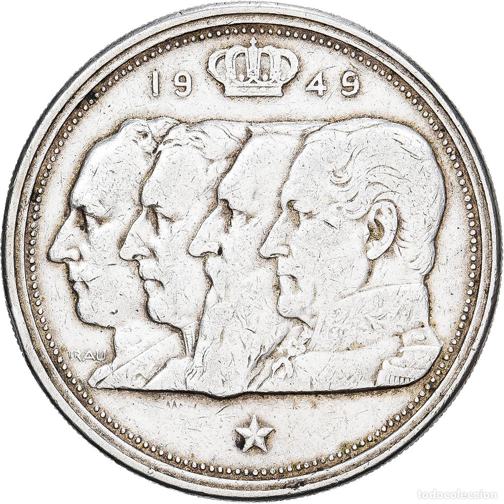 Monedas antiguas de Europa: [#1550869] B&eacute;lgica, R&eacute;gence Prince Charles, 100 Francs, 100 Frank, 1949, Brussels, Plata