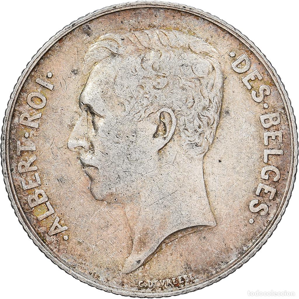 Monedas antiguas de Europa: [#1550877] B&eacute;lgica, Albert I, Franc, 1911, Brussels, Plata, BC+, KM:72