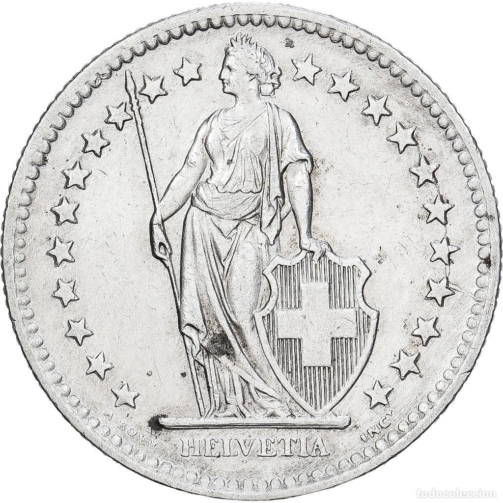 Monedas antiguas de Europa: [#1550880] Suiza, 2 Francs, 1945, Bern, Plata, MBC+, KM:21