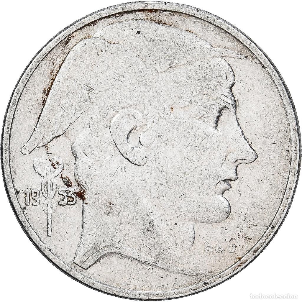 Monedas antiguas de Europa: [#1550882] B&eacute;lgica, Baudouin I, 20 Francs, 20 Frank, 1953, Brussels, Plata, BC+, KM:141.1
