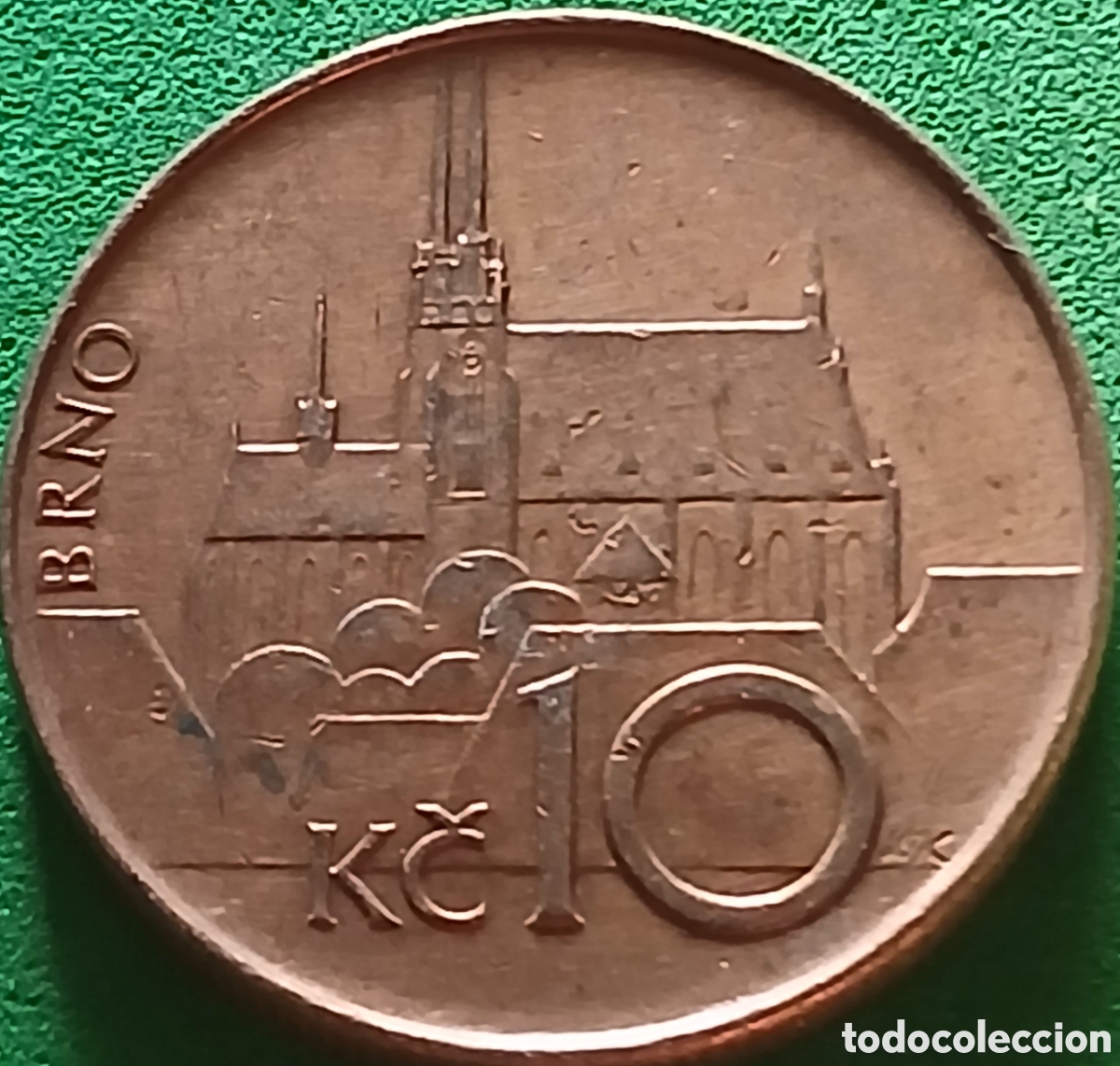 Monedas antiguas de Europa: Rep&uacute;blica Checa 10 coronas 1993 km#4