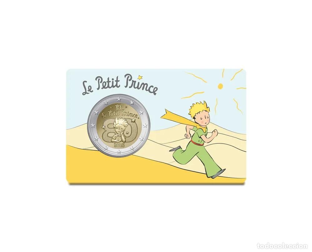 Monedas antiguas de Europa: FRANCIA 2 euro 2026 EL PRINCIPITO - Le Petit Prince - coin card EL DESIERTO
