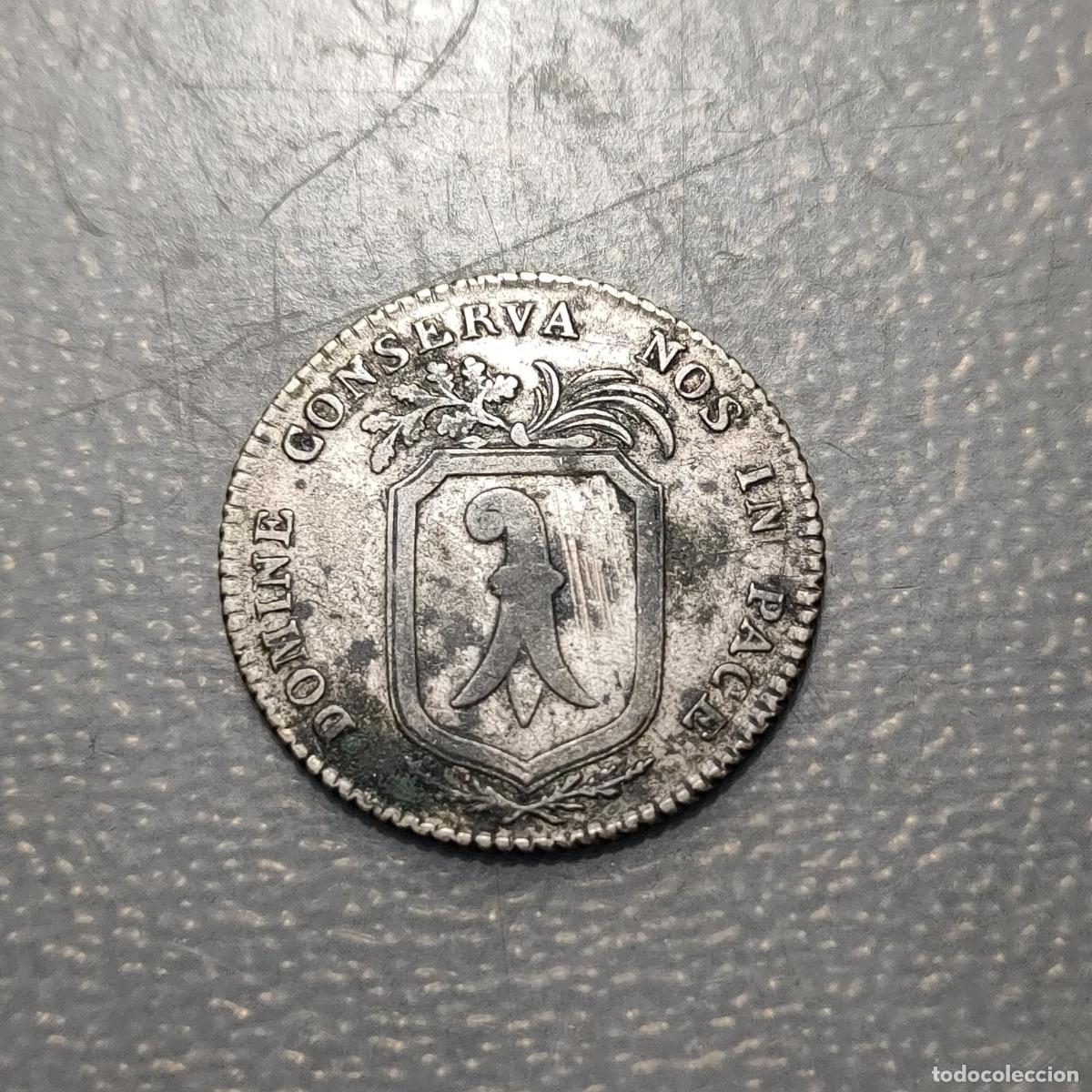 Monedas antiguas de Europa: SUIZA SWITZERLAND BASEL 3 BATZEN 1809 MBC-