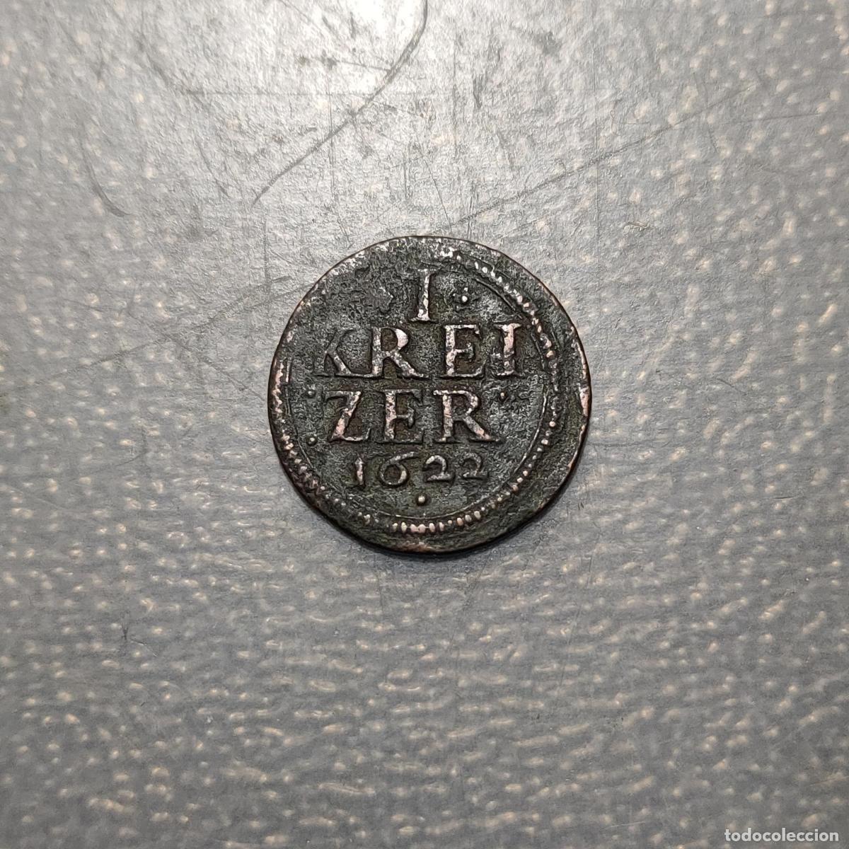 Monedas antiguas de Europa: ALEMANIA GERMANY KEMPTEN 1 KREUZER 1622 MBC-