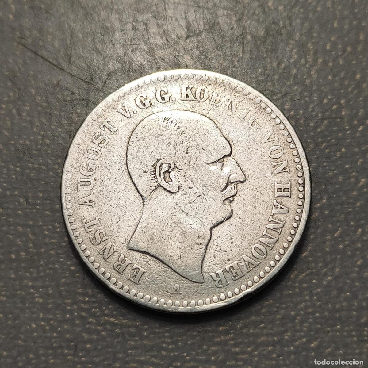 Monedas antiguas de Europa: ALEMANIA GERMANY HANNOVER ERNST AUGUST 1 THALER 1840 BC PLATA