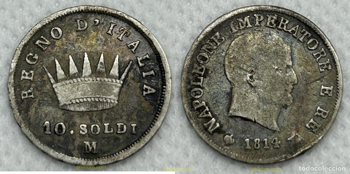 Monedas antiguas de Europa: 3747 ITALIA 1814 ITALIA 5 SOLDI, 1814
