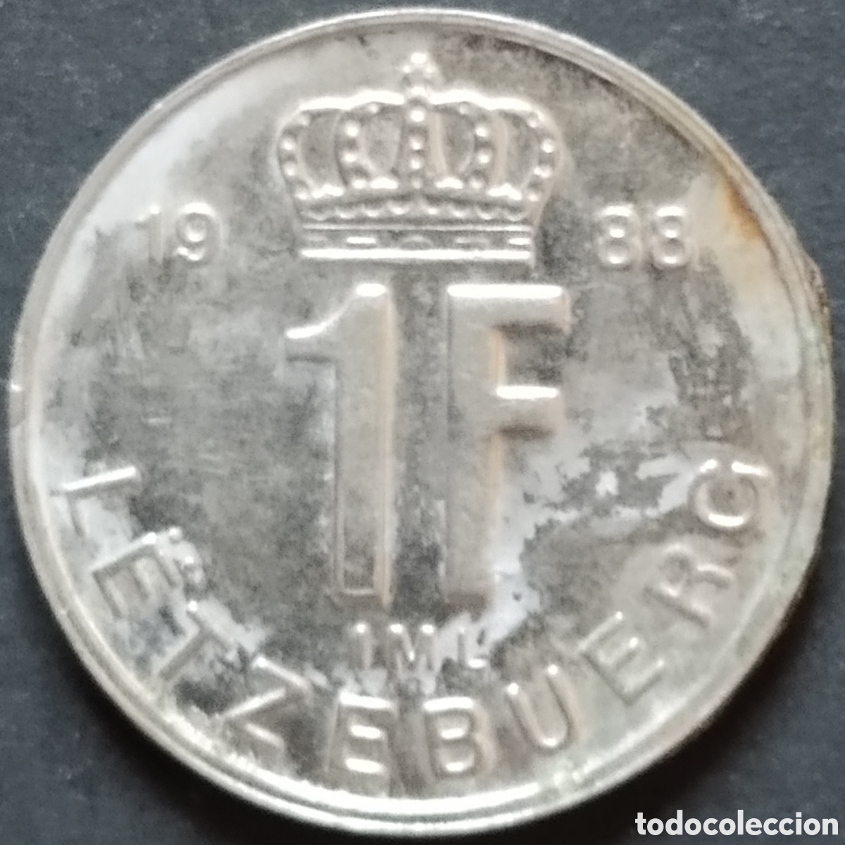 Monedas antiguas de Europa: MONEDA - LUXEMBURGO 1 FRANCO 1988