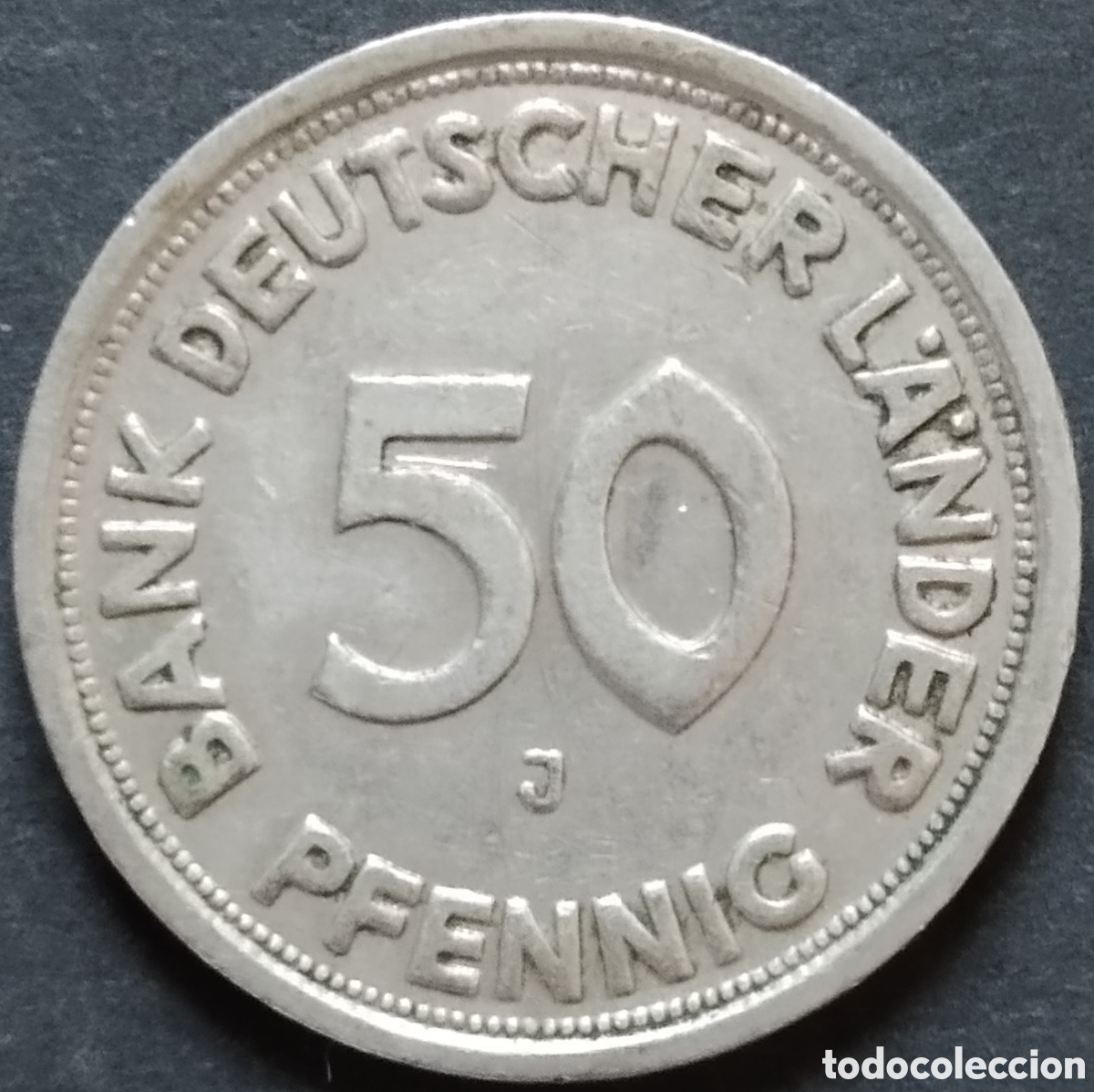 Monedas antiguas de Europa: MONEDA - ALEMANIA 50 PFENNIG 1949 (CECA J)
