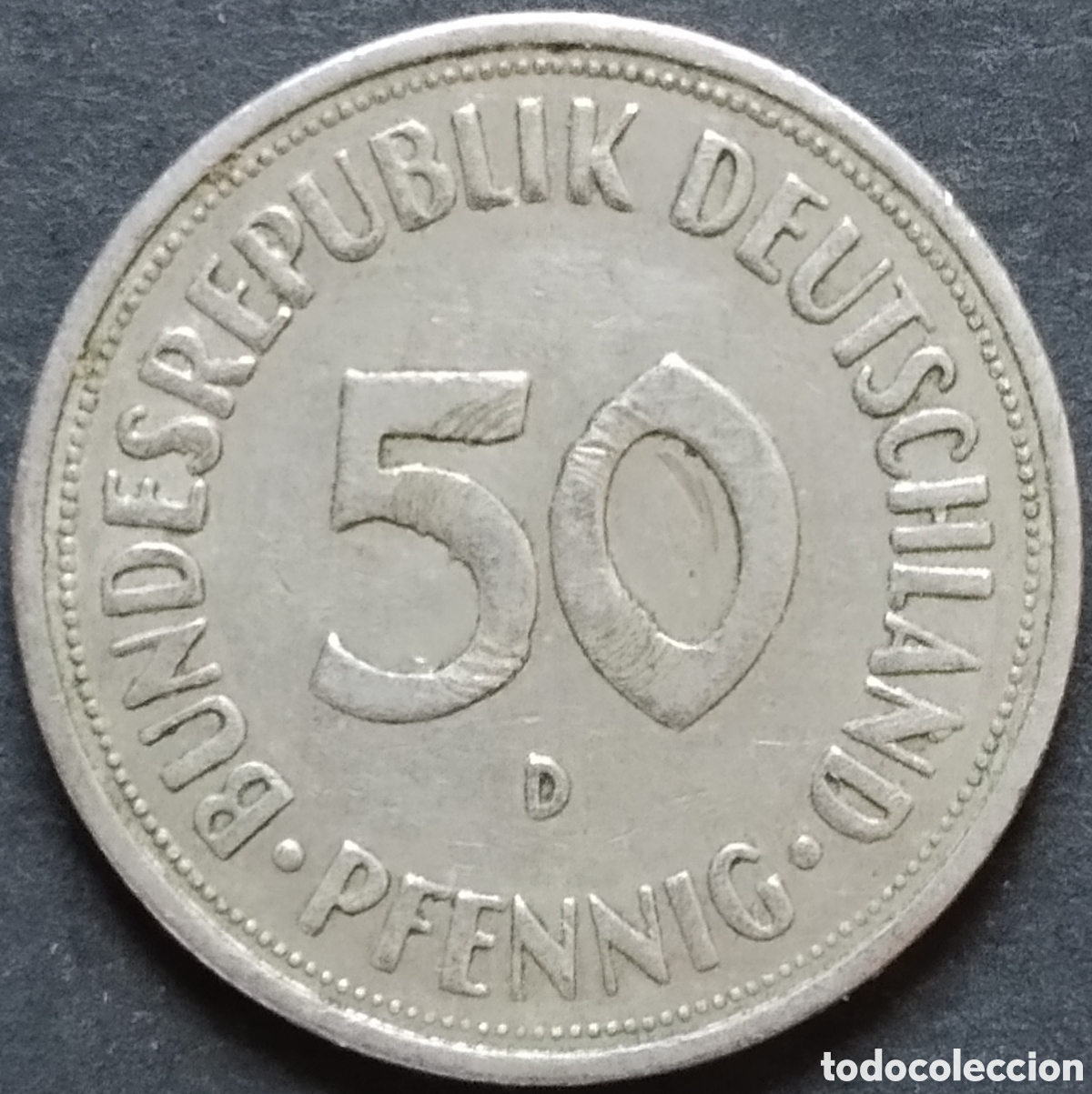 Monedas antiguas de Europa: MONEDA - ALEMANIA 50 PFENNIG 1950 (CECA D)