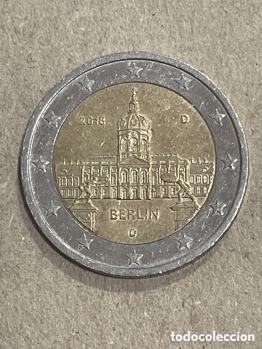 Monedas antiguas de Europa: Moneda 2 euros Conmemorativa Alemania BERLIN 2016 , SC- circulada CECA D de Munich