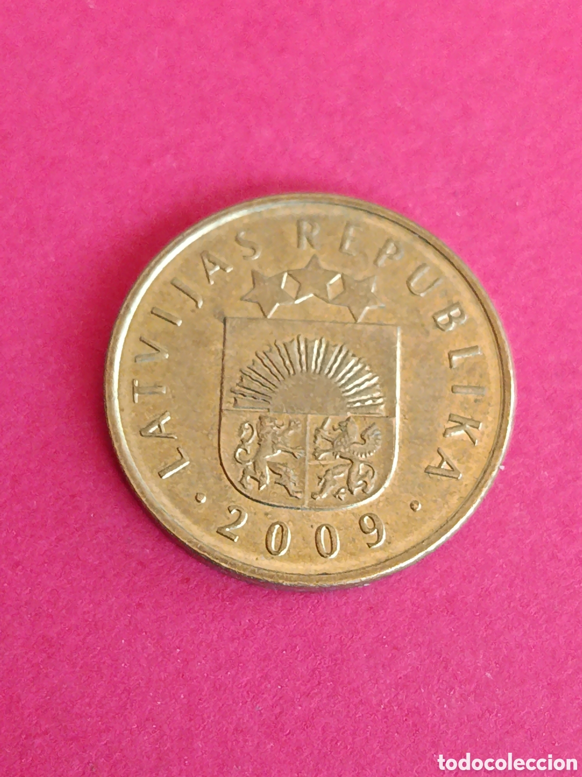 Monedas antiguas de Europa: LETONIA. 20 SANTIMU DE 2009.