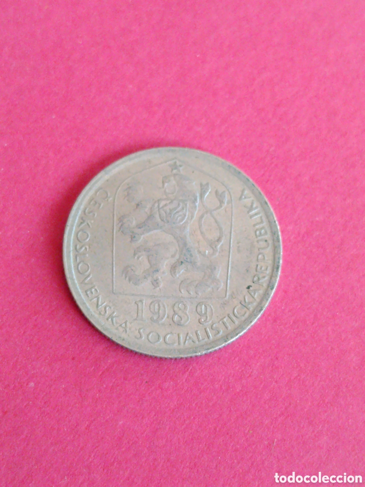 Monedas antiguas de Europa: CHECOSLOVAQUIA. 50 HARELU DE 1989.