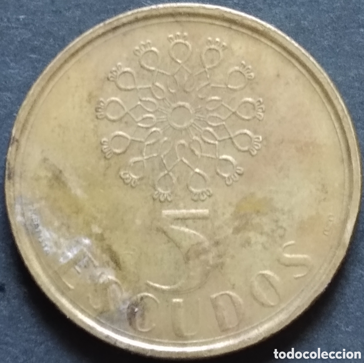 Monedas antiguas de Europa: MONEDA - PORTUGAL 5 ESCUDOS 1991