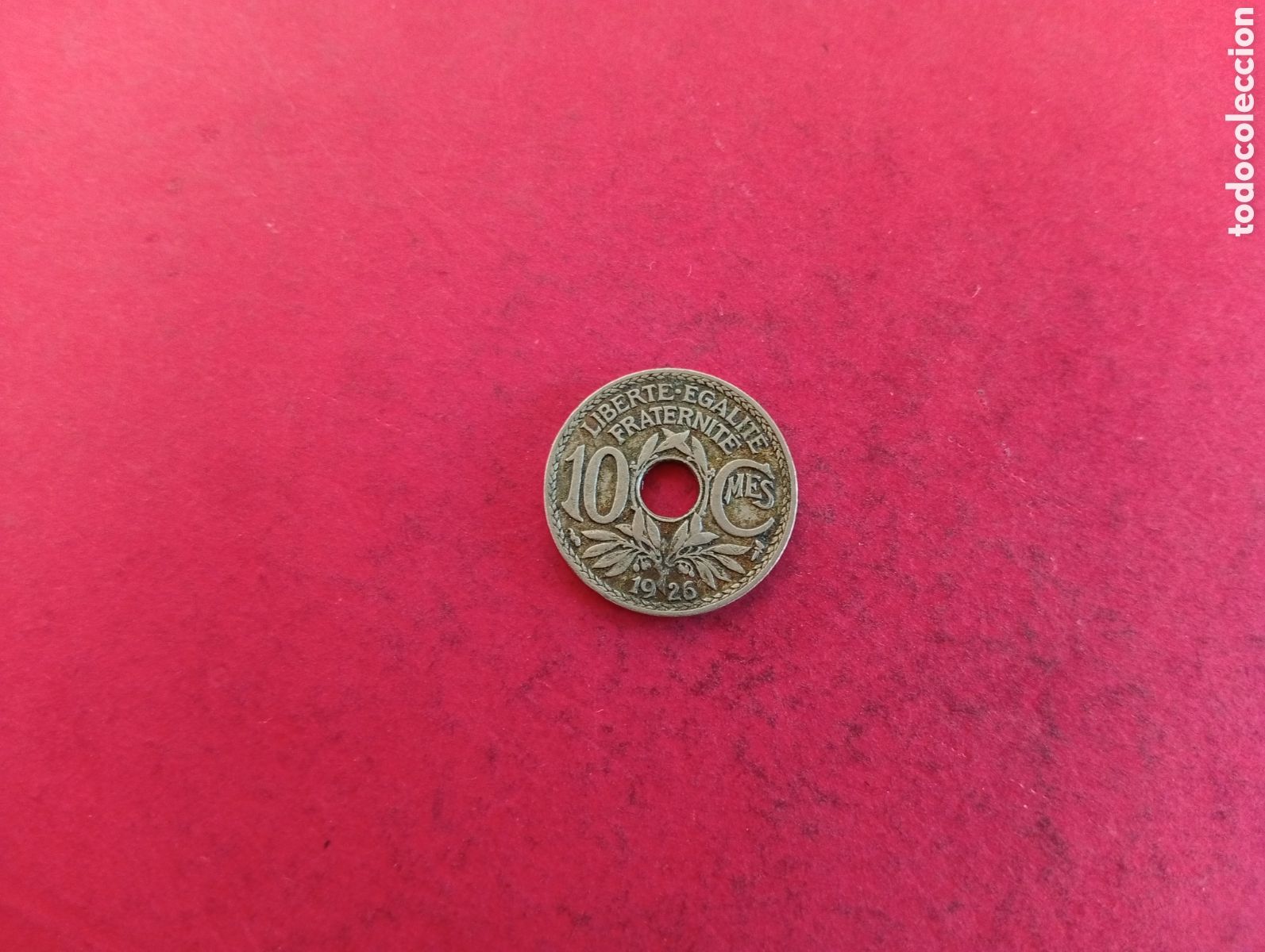 Monedas antiguas de Europa: 10 centimes de Francia 1926