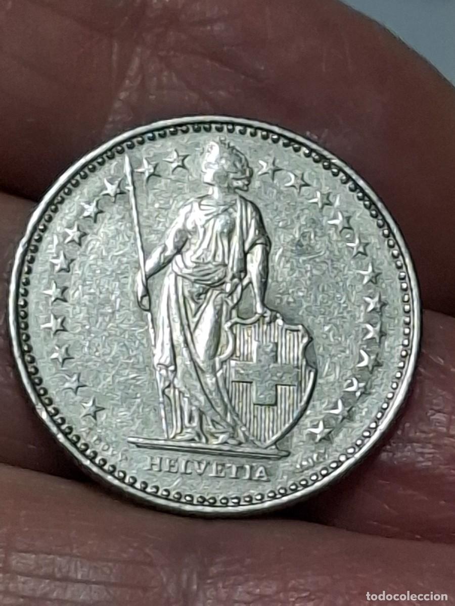 Alte M&uuml;nzen aus Europa: MONEDA DE SUIZA DE 1 FRANCO DE 1987