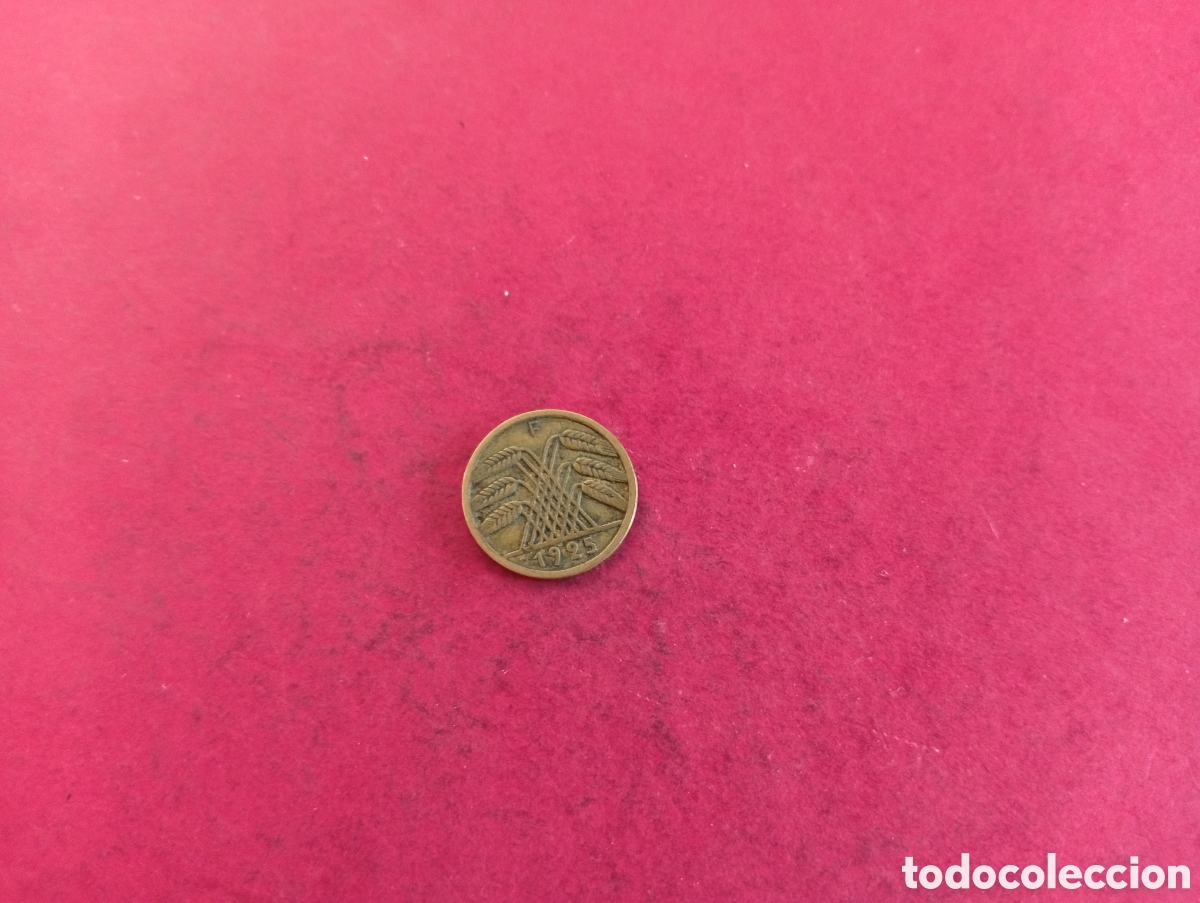 Monete antiche di Europa: 5 pfennig de Alemania 1925. F