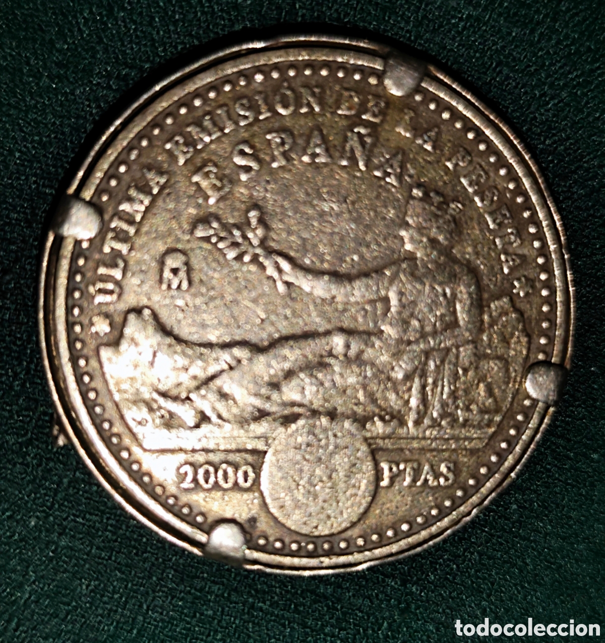 Monedas antiguas de Europa: HIST&Oacute;RICA! 2.000 Pesetas PLATA 2001 - La &Uacute;LTIMA Peseta de Espa&ntilde;a - Pieza &Uacute;NICA de Colecci&oacute;n