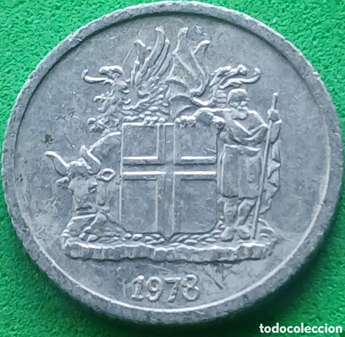 Monedas antiguas de Europa: Islandia 1 corona 1978 km#23