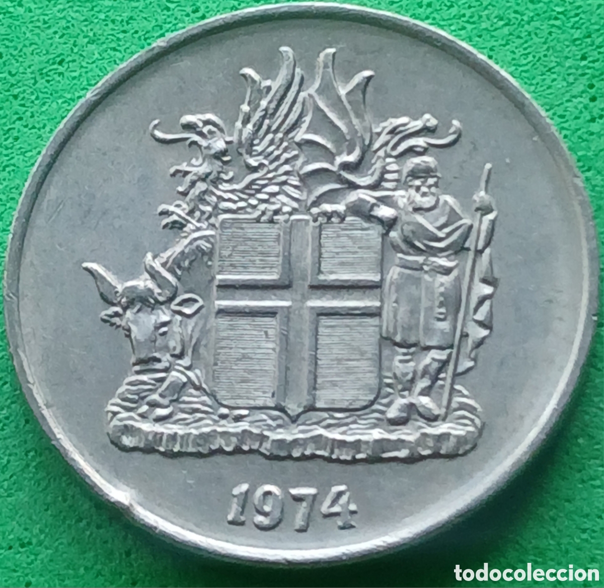 Monedas antiguas de Europa: Islandia 5 coronas 1974 km#18