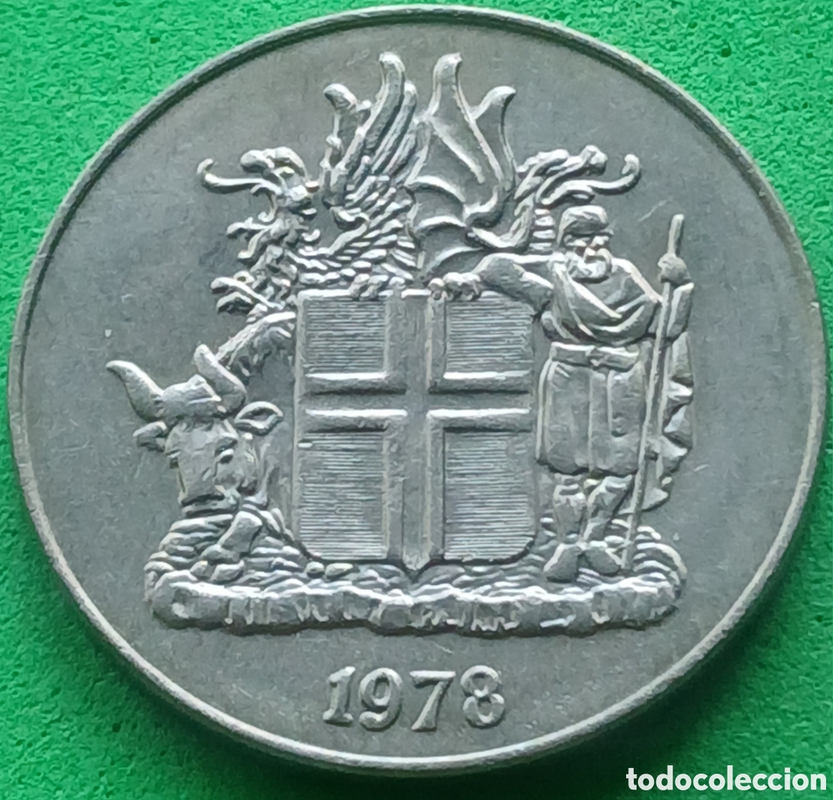 Monedas antiguas de Europa: Islandia 10 coronas 1978 km#15