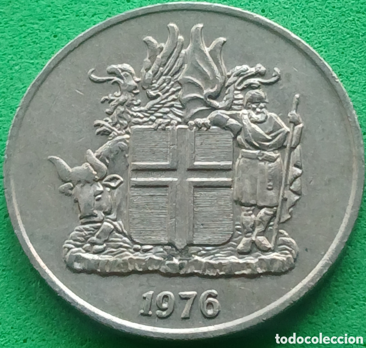 Monedas antiguas de Europa: Islandia 10 coronas 1976 km#15