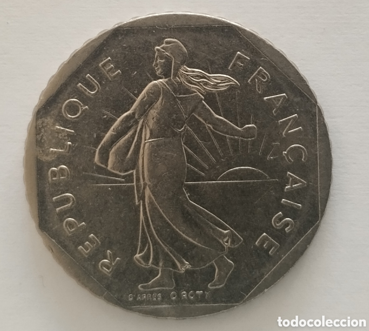 Monedas antiguas de Europa: MONEDA DE FRANCIA DE 2 FRANCOS 1980 (FOTO)