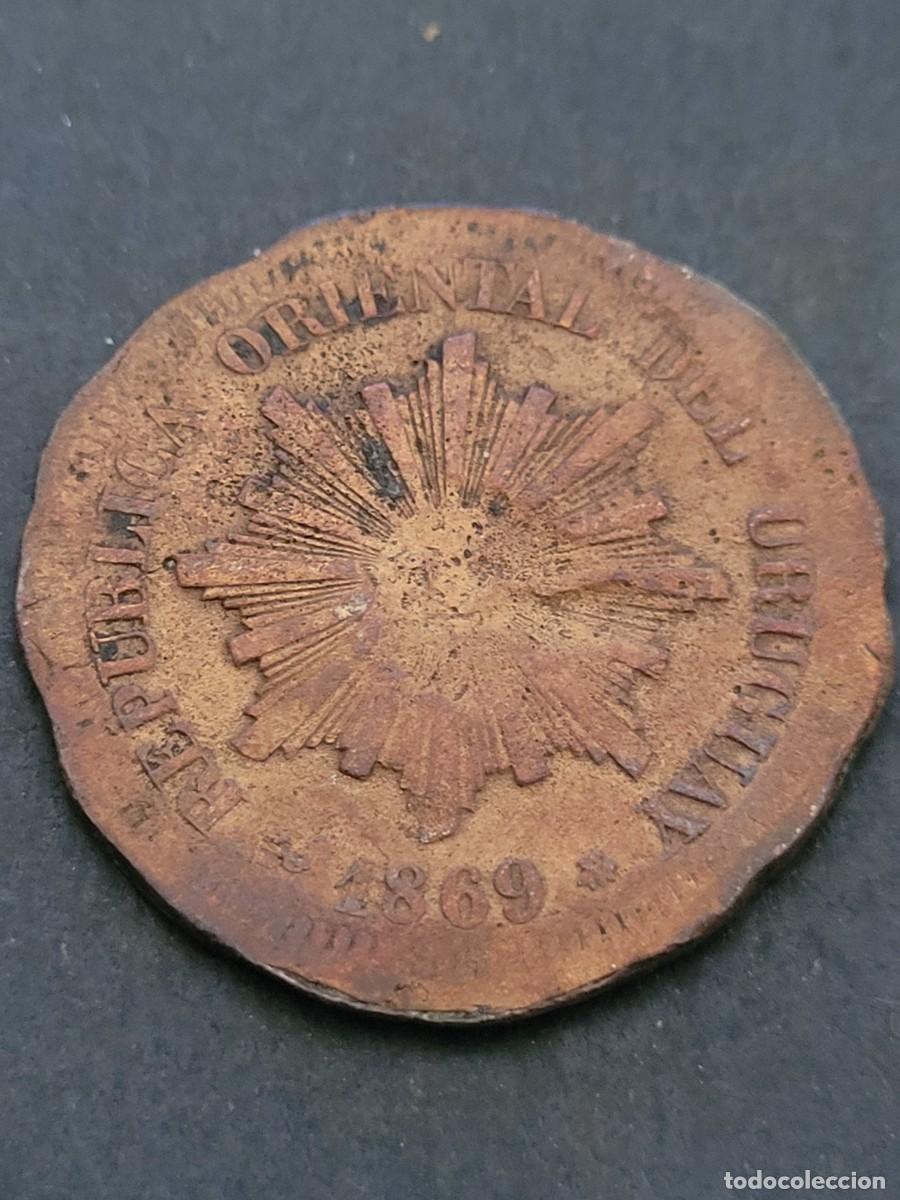 Monedas antiguas de Europa: Moneda 2 cent&eacute;simos 1969 Uruguay