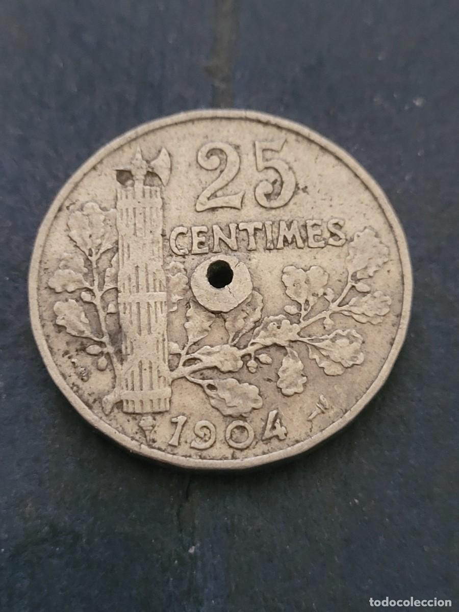 Monedas antiguas de Europa: Moneda 25 c&eacute;ntimos 1904 Francia - Foto 2