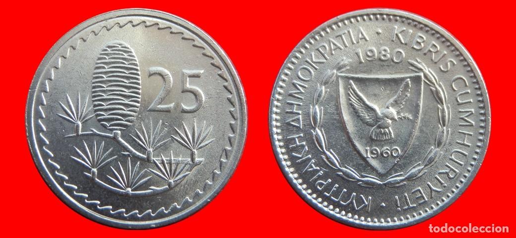 Monedas antiguas de Europa: 25 MILS 1980 CHIPRE-143499