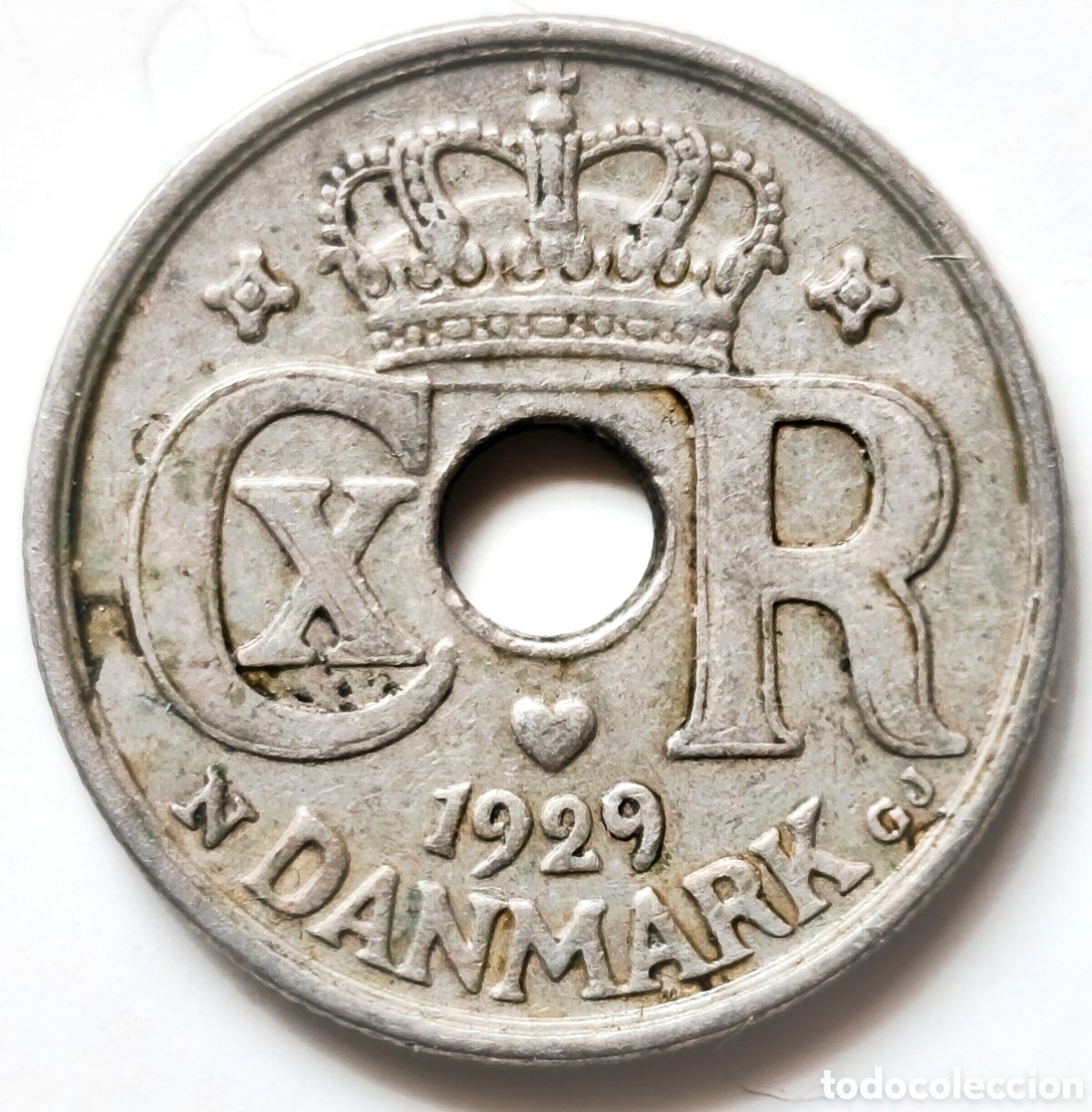 Monedas antiguas de Europa: Dinamarca, 10 Ore 1929