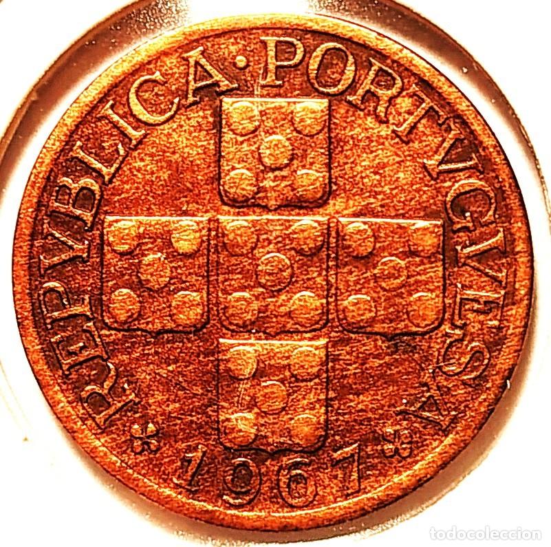Monedas antiguas de Europa: PORTUGAL (1910-1969) - 20 CENTAVOS 1967 - A - 3,20 GR. BRONCE - DIAMETRO 21 mm - KM#584 - MB