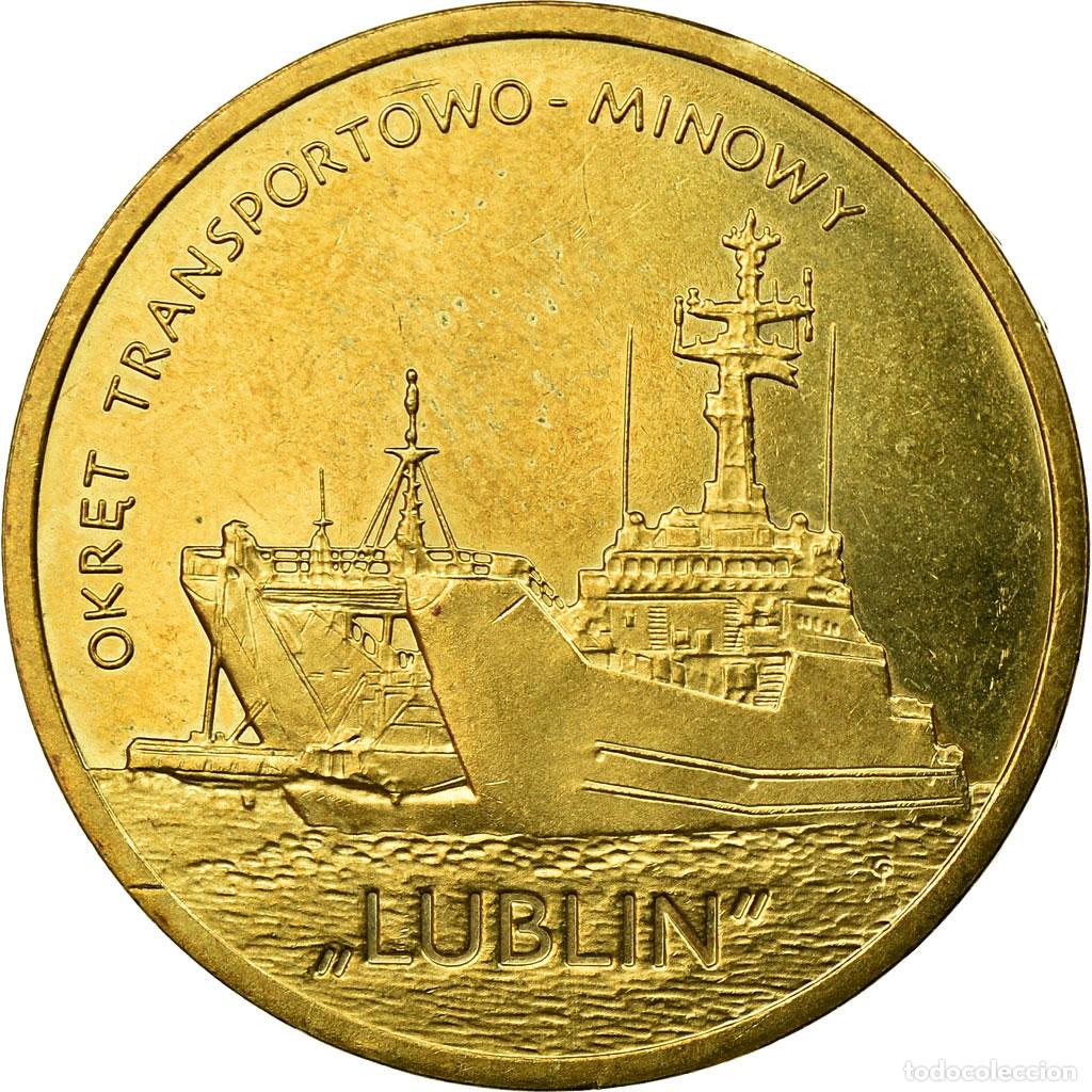 Monedas antiguas de Europa: [#721707] Moneda, Polonia, Polish Ships - Lublin Class Minelayer - Landing Ship, 2