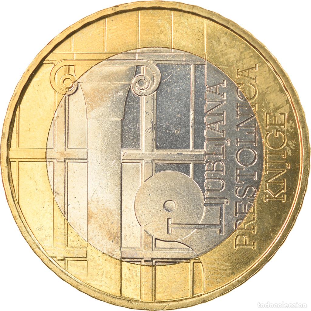 Monedas antiguas de Europa: [#370020] Eslovenia, 3 Euro, UNESCO Ljubljana capitale mondiale du livre, 2010, SC