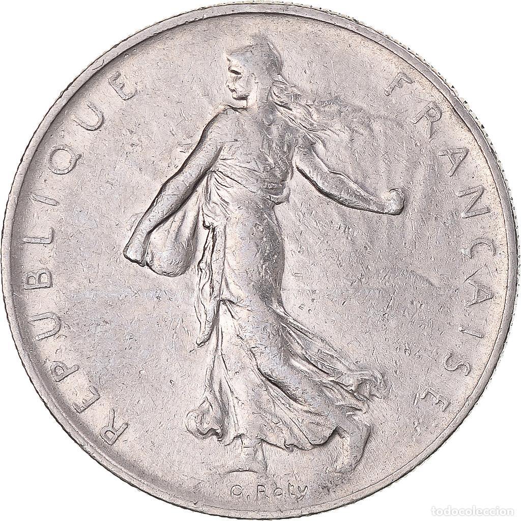 Monedas antiguas de Europa: [#369209] Moneda, Francia, Semeuse, Franc, 1961, Paris, MBC+, N&iacute;quel, KM:925.1