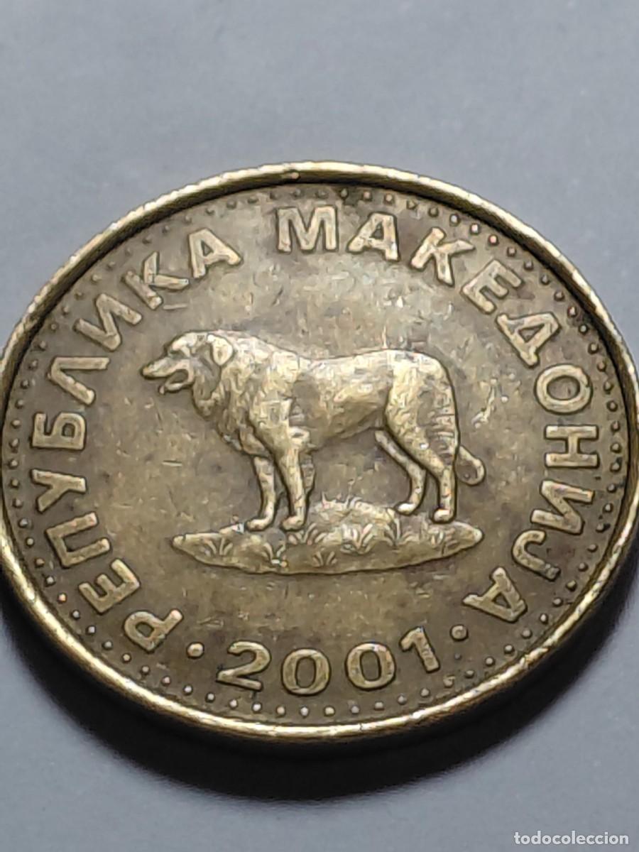 Monedas antiguas de Europa: MACEDONIA - 1 DENAR 2001 KM2