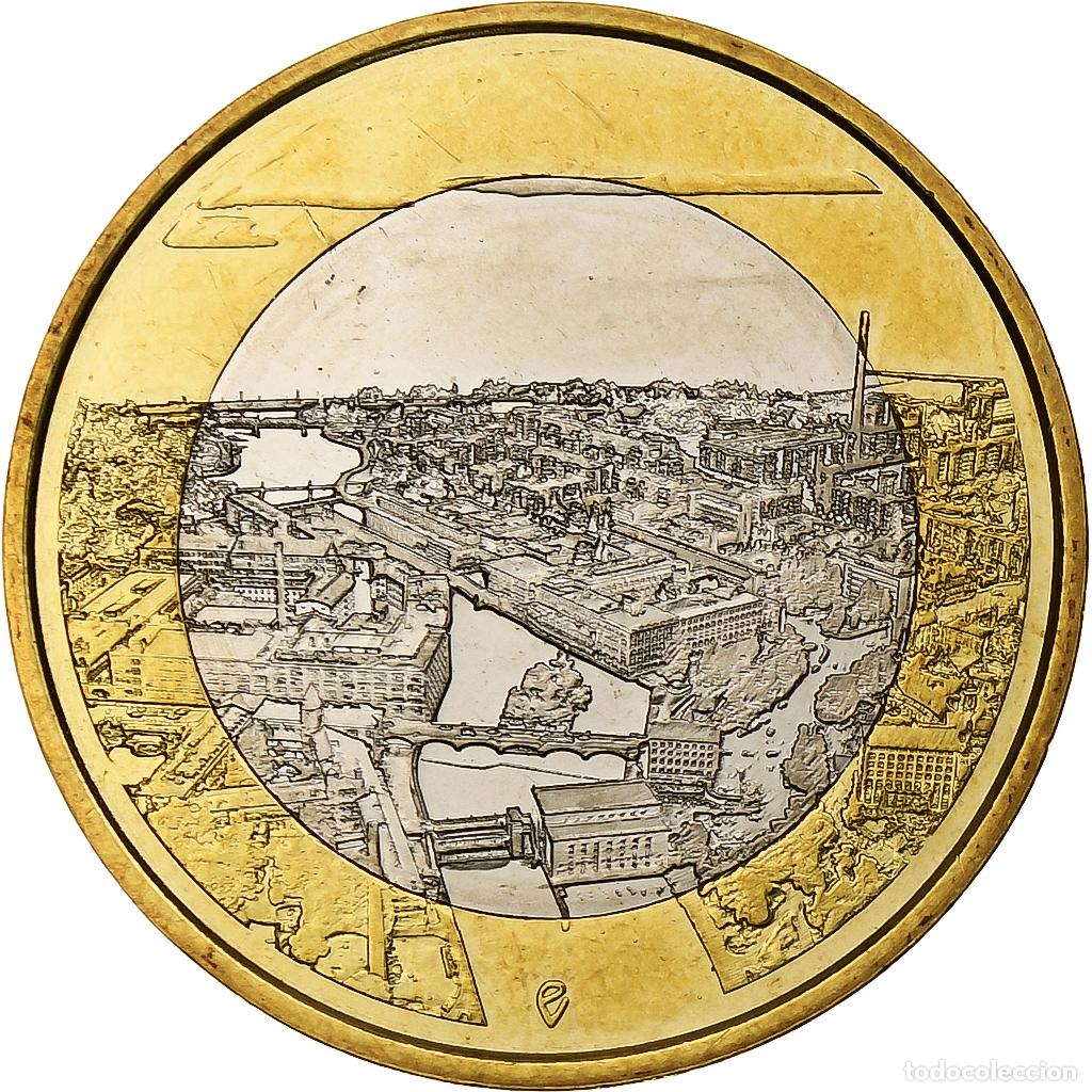 Monedas antiguas de Europa: [#1305394] Finlandia, 5 Euro, Tammerkoski rapids, 2018, Vantaa, Bimet&aacute;lico, SC