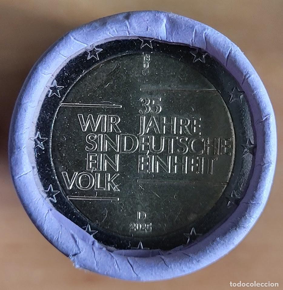 Monedas antiguas de Europa: Moneda 2 Euros Conmemorativa Alemania 2025 - 35 Aniversario de la Unidad Alemana - Ceca D