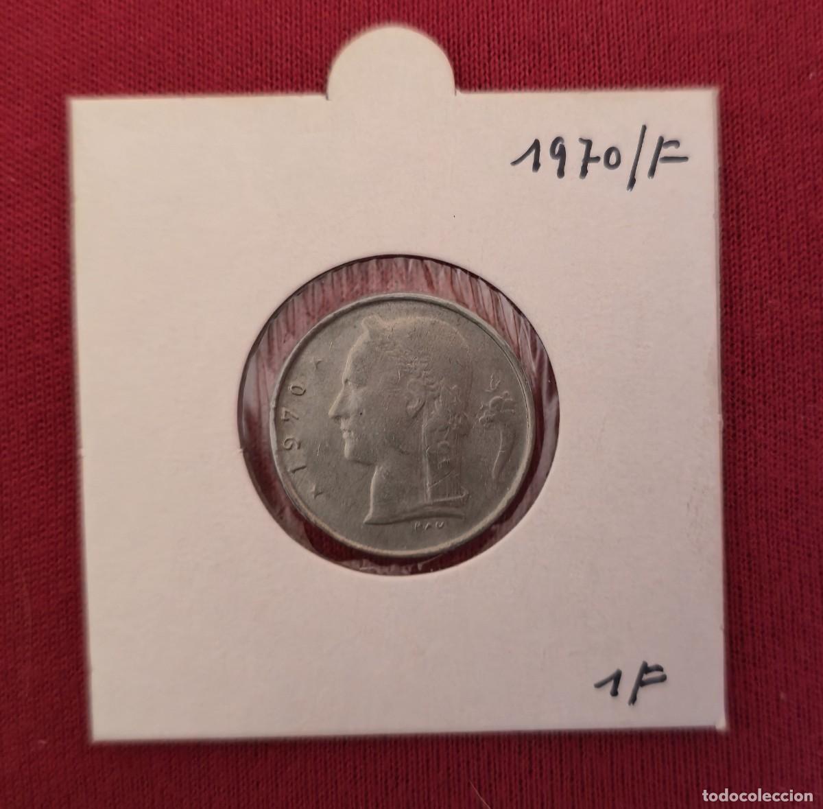 Monedas antiguas de Europa: MONEDA DE BELGICA 1970 - 1 FRANCO - BELGIQUE - MONEDAS ENCARTONADAS
