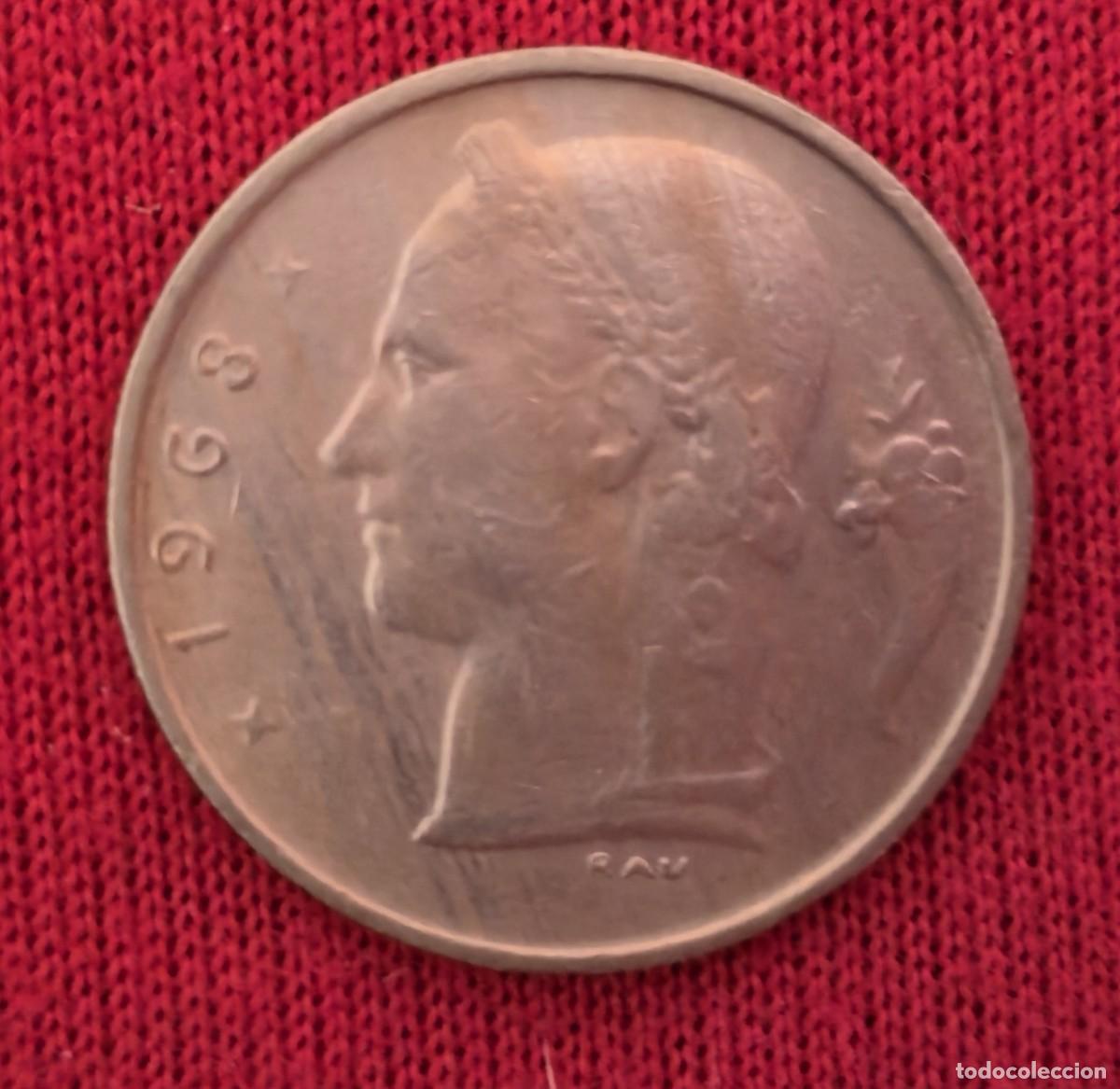 Monedas antiguas de Europa: MONEDA DE BELGICA 1968 - 1 FRANCO - BELGIQUE