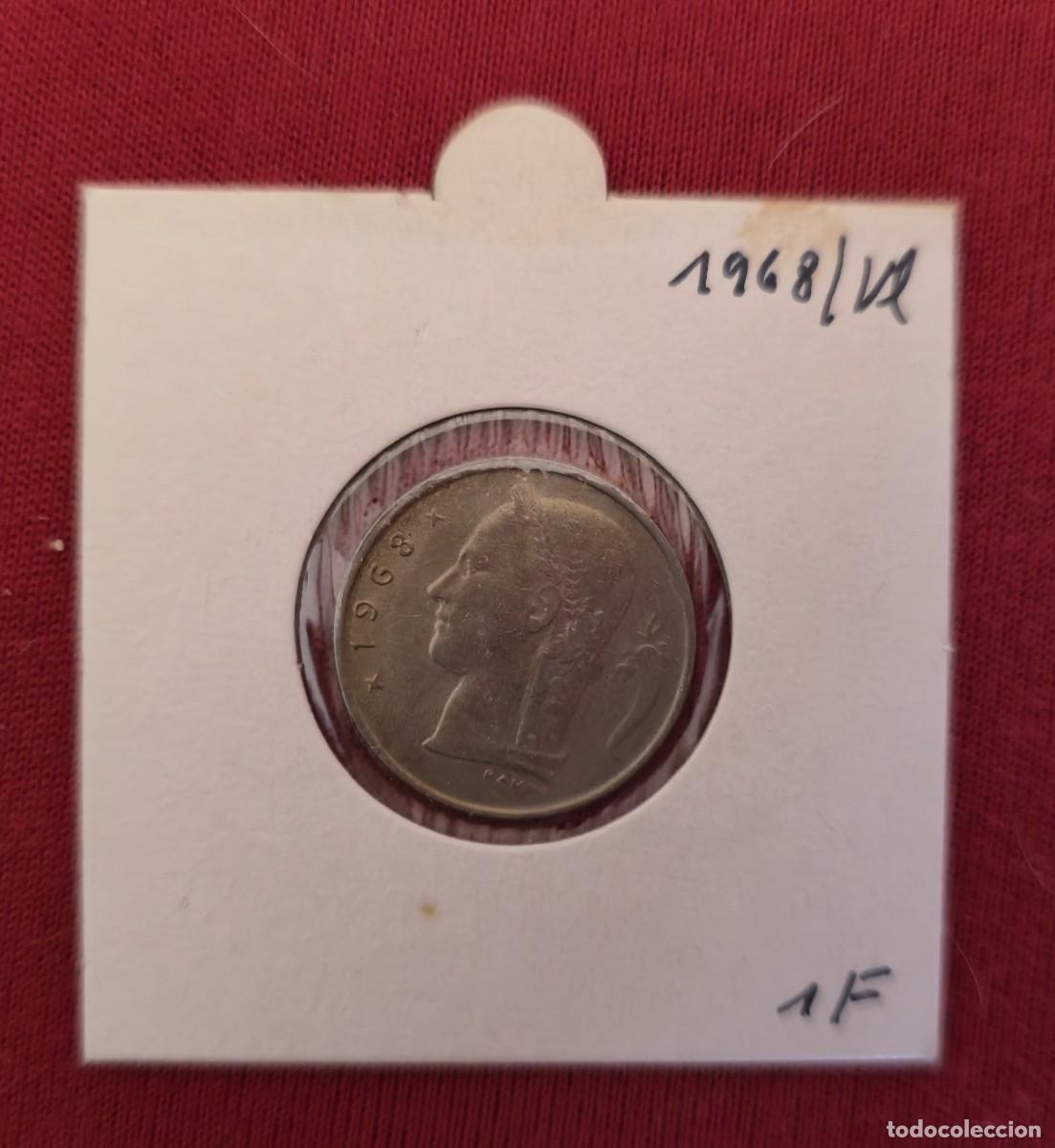 Monedas antiguas de Europa: MONEDA DE BELGICA 1968 - 1 FRANCO - BELGIE - MONEDAS ENCARTONADAS