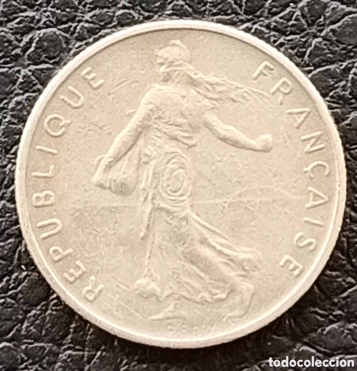 Monedas antiguas de Europa: Moneda 1/2fran.error de vestuario