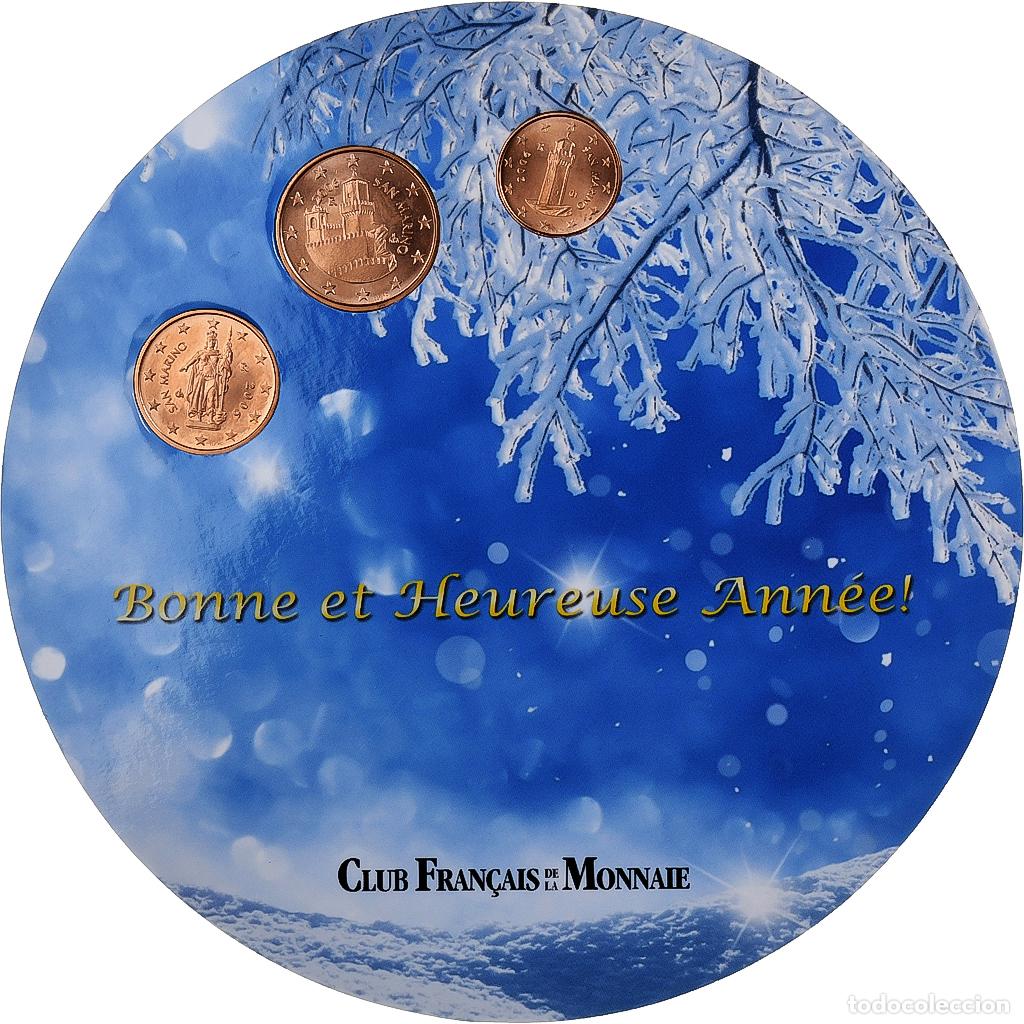 Monedas antiguas de Europa: [#1278927] San Marino, Set 1 ct., 2 cts. & 5 cts., 2006, Rome, Cobre chapado en acero, SC