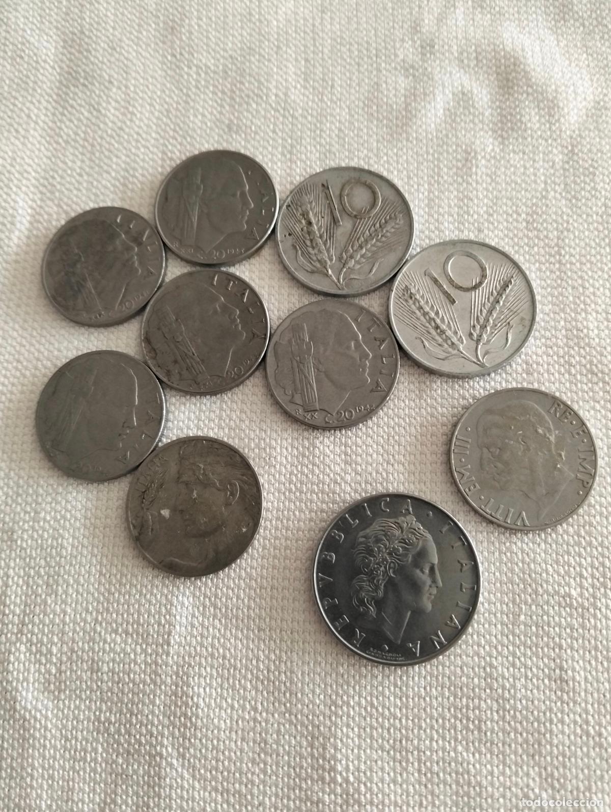 Monedas antiguas de Europa: LOTE 10 MONEDAS ITALIA, VARIAS