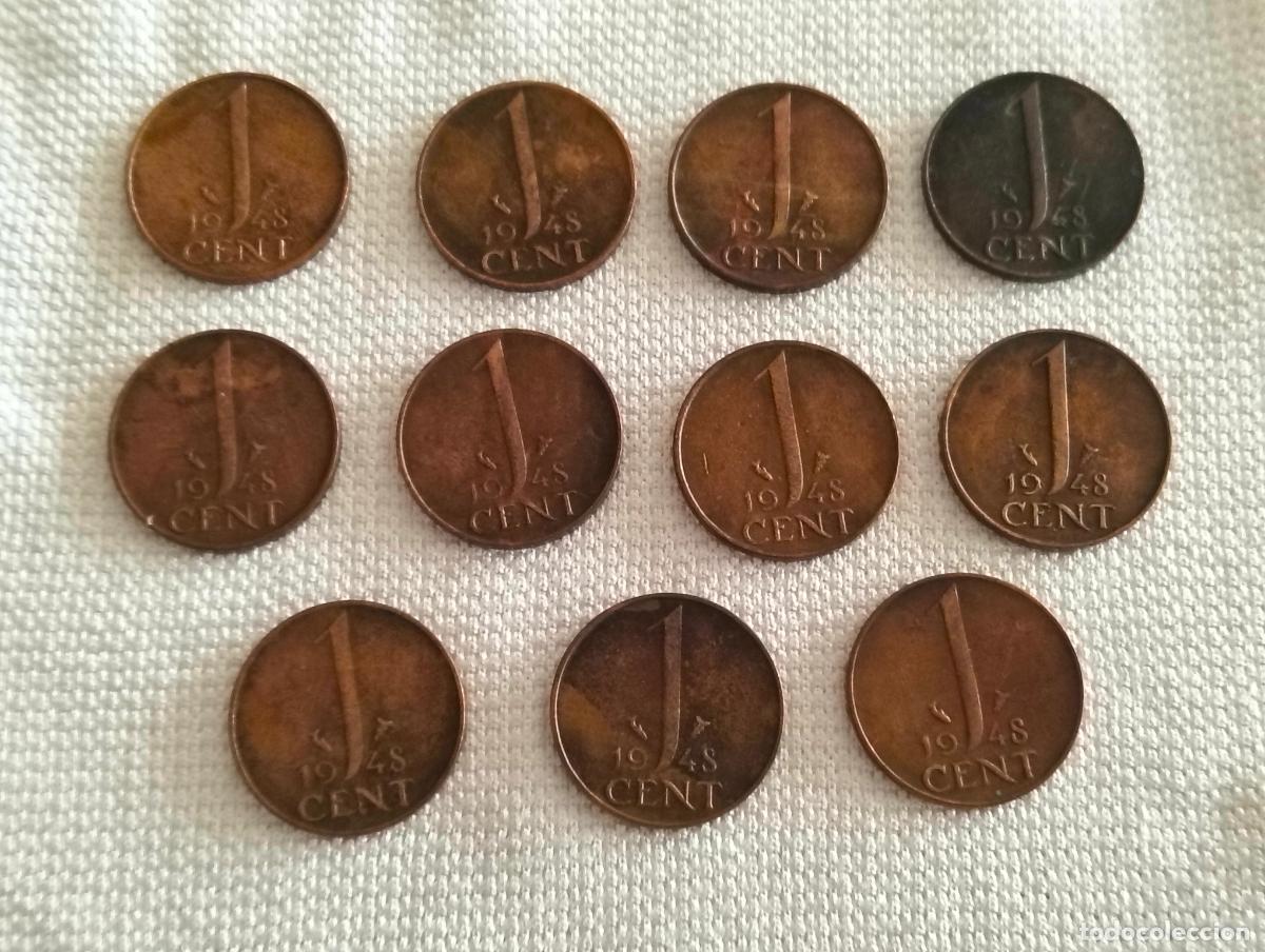 Monedas antiguas de Europa: LOTE 11 MONEDAS 1 CENTAVO, VARIOS A&Ntilde;OS, PAISES BAJOS
