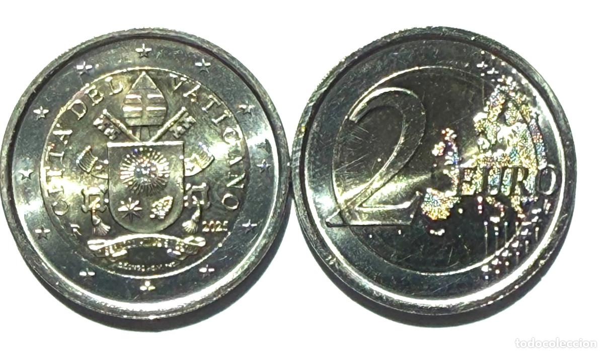 Monedas antiguas de Europa: VATICANO 2 euro 2025 S/C de circulaci&oacute;n