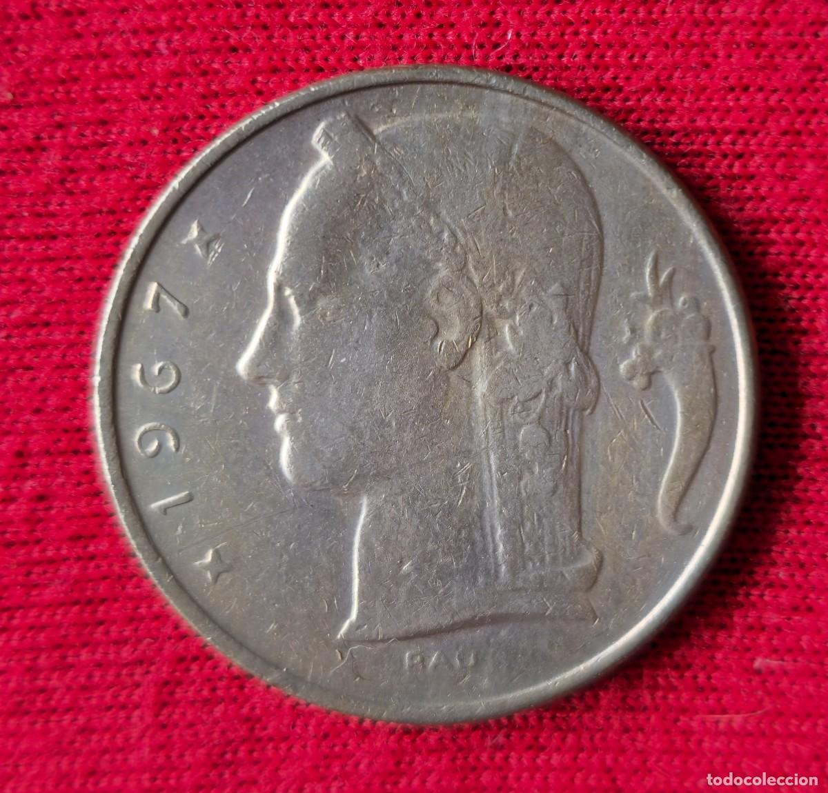 Monedas antiguas de Europa: MONEDA DE BELGICA 1967 - 5 FRANCO - BELGIE