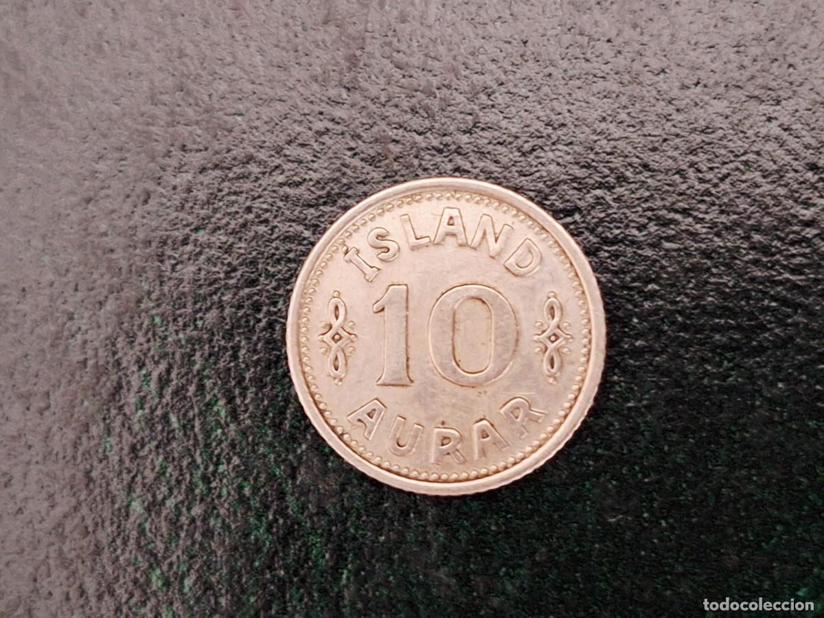 Monedas antiguas de Europa: MONEDA ISLANDIA 10 AURAR 1940 M_3