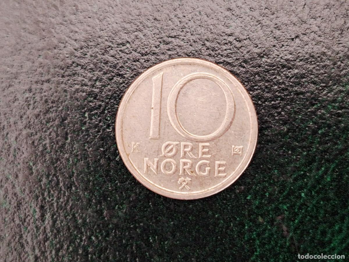 Monedas antiguas de Europa: MONEDA NORUEGA 10 ORE 1985 M_3
